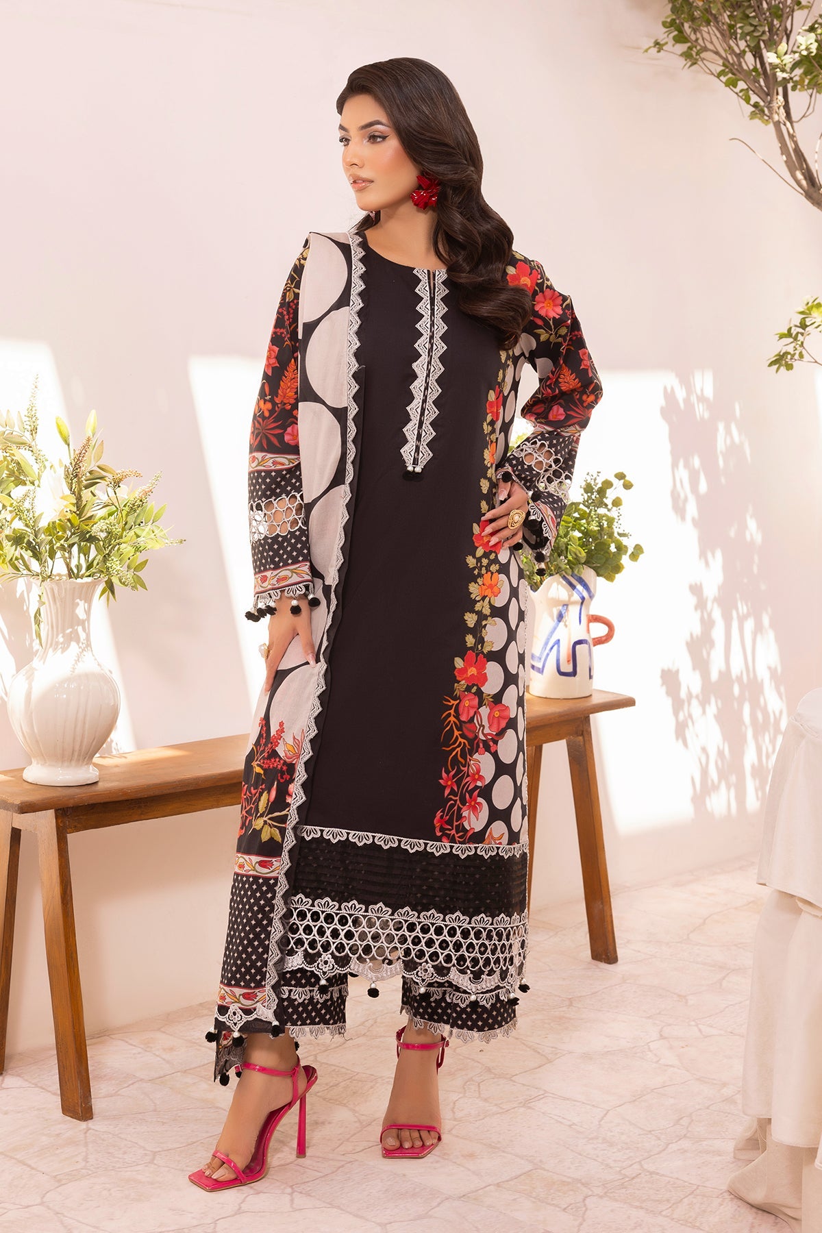 Charizma CRN5-13 3-PC Unstitched Embroidered Lawn Collection