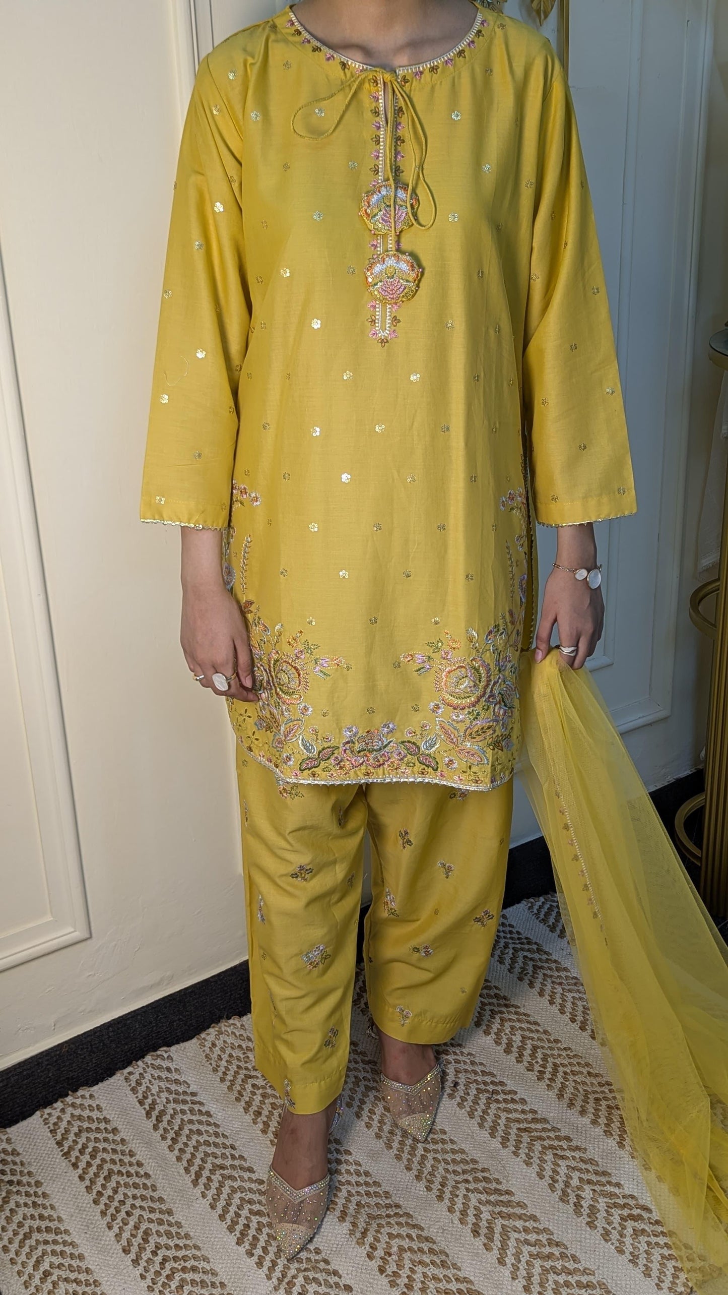 Amna Khurram Saima-Aug04 Yellow Ready to wear