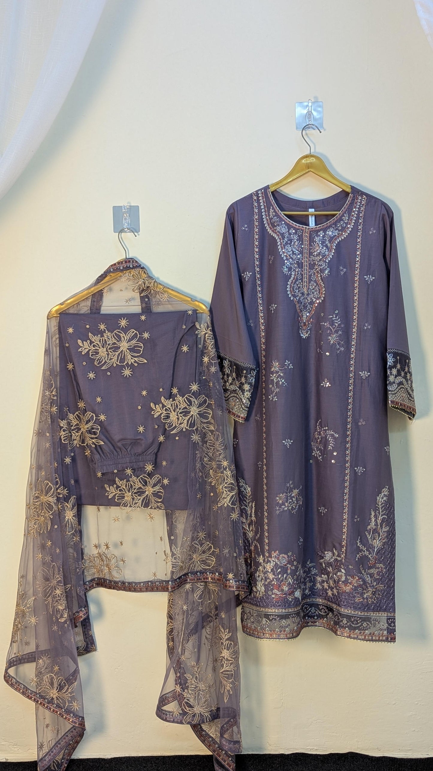 Amna Khurram Saima-Aug12 Purple Ready to wear