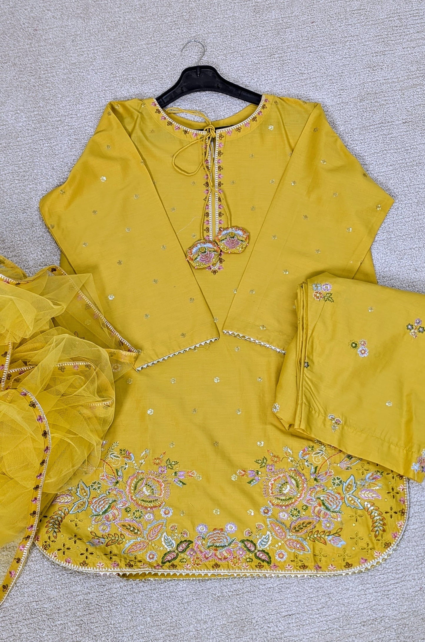 Amna Khurram Saima-Aug04 Yellow Ready to wear
