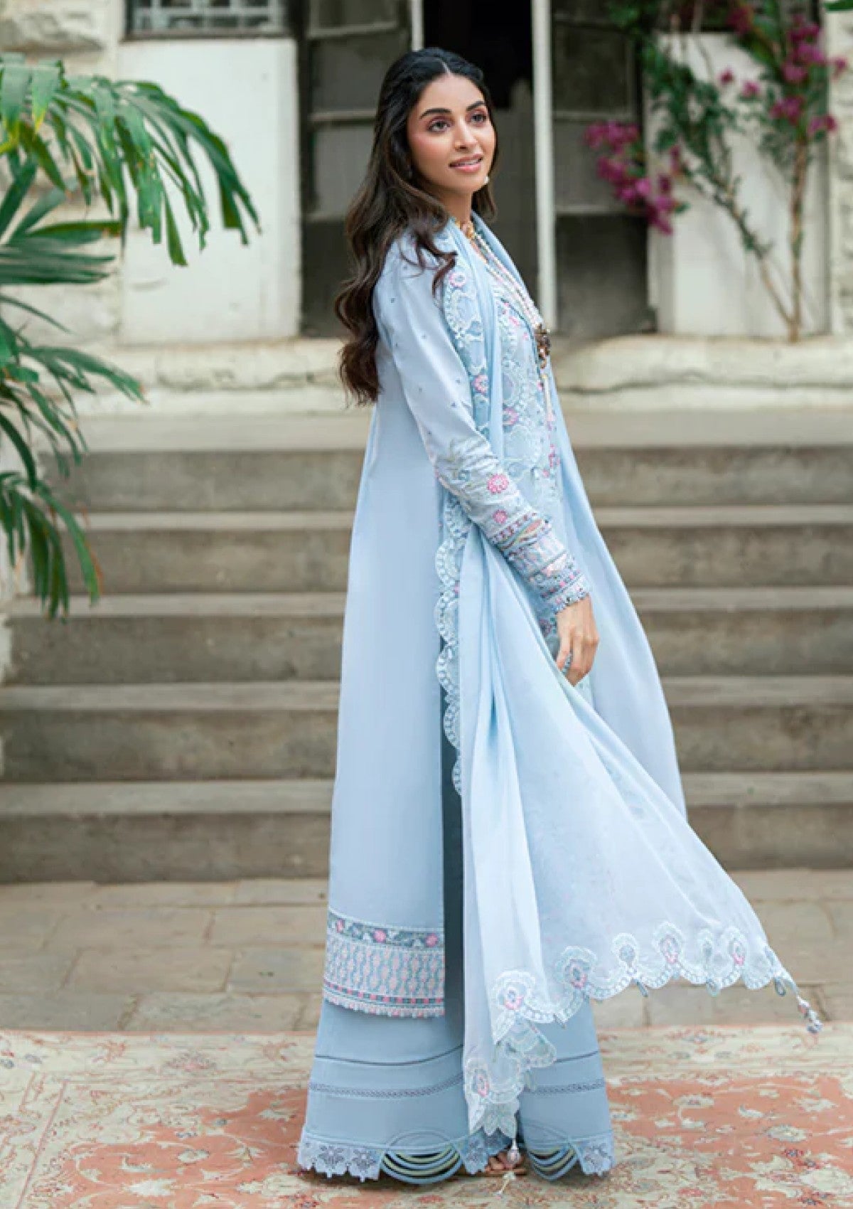 Qalamkar SB#04 Zarish Lawn Luxury Eid Edit 25