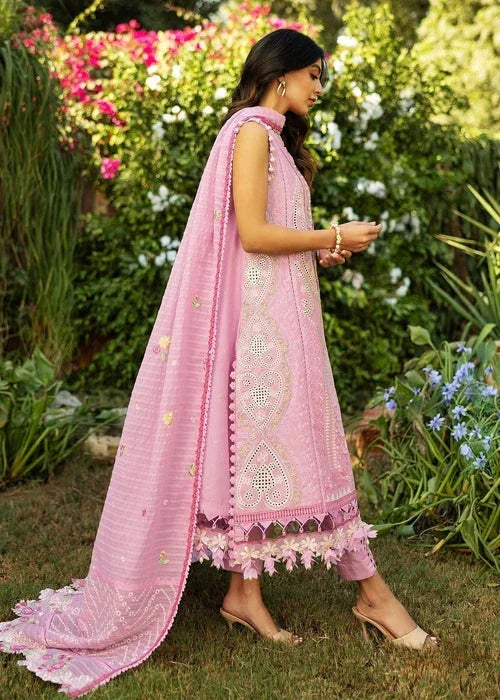 Sadaf Fawad Khan D07-B FRENCH HEART Siraa Embroidered Lawn Unstitched 3Pc Suit