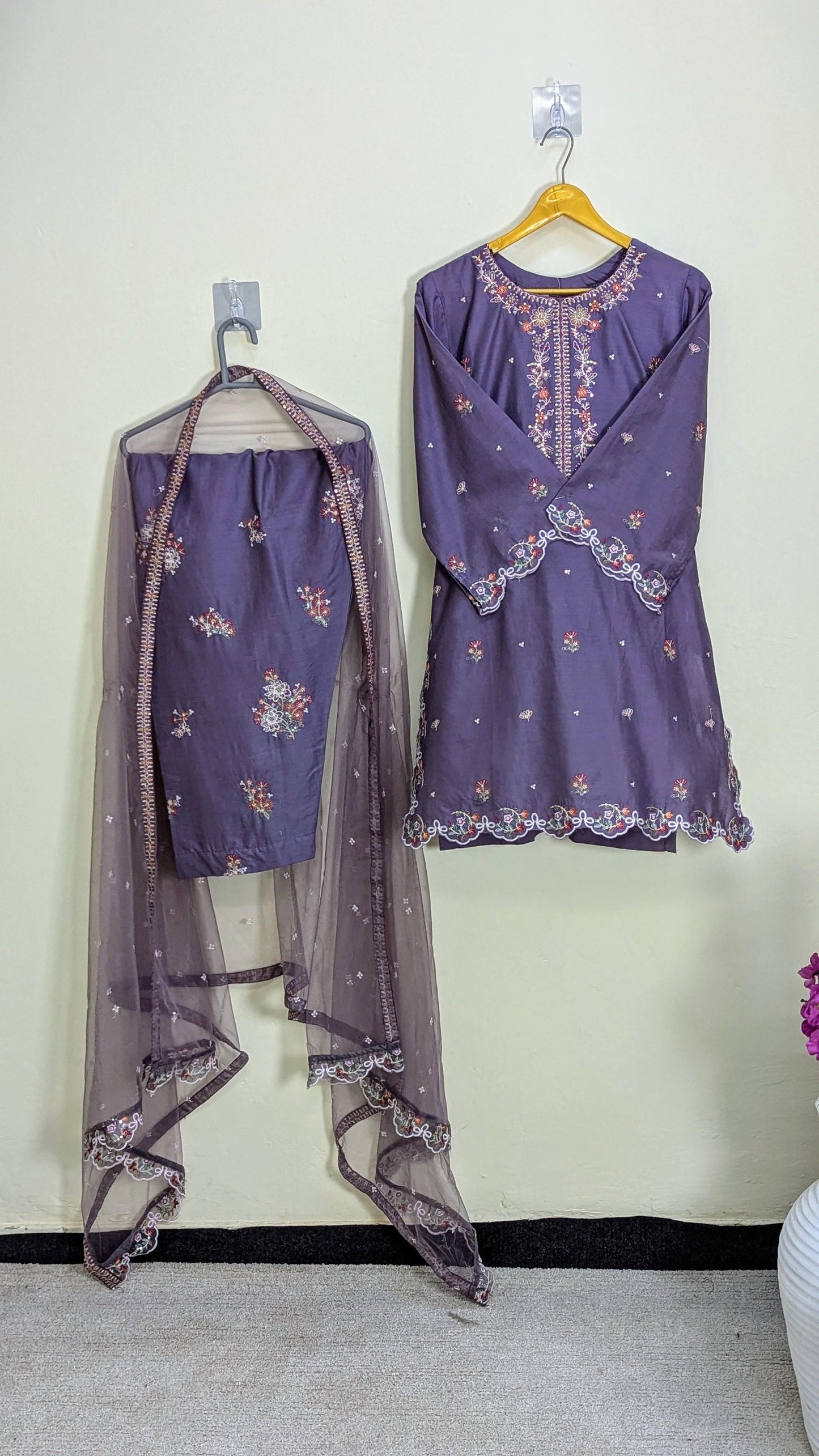 Amna Khurram Saima-Aug3 Purple Ready to wear
