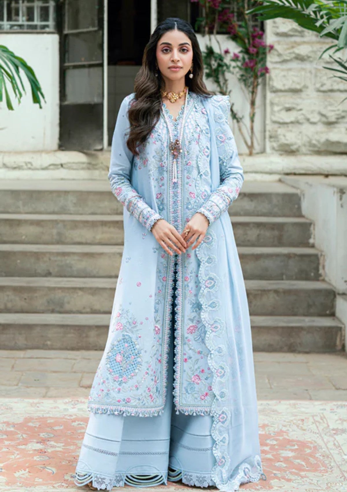 Qalamkar SB#04 Zarish Lawn Luxury Eid Edit 25