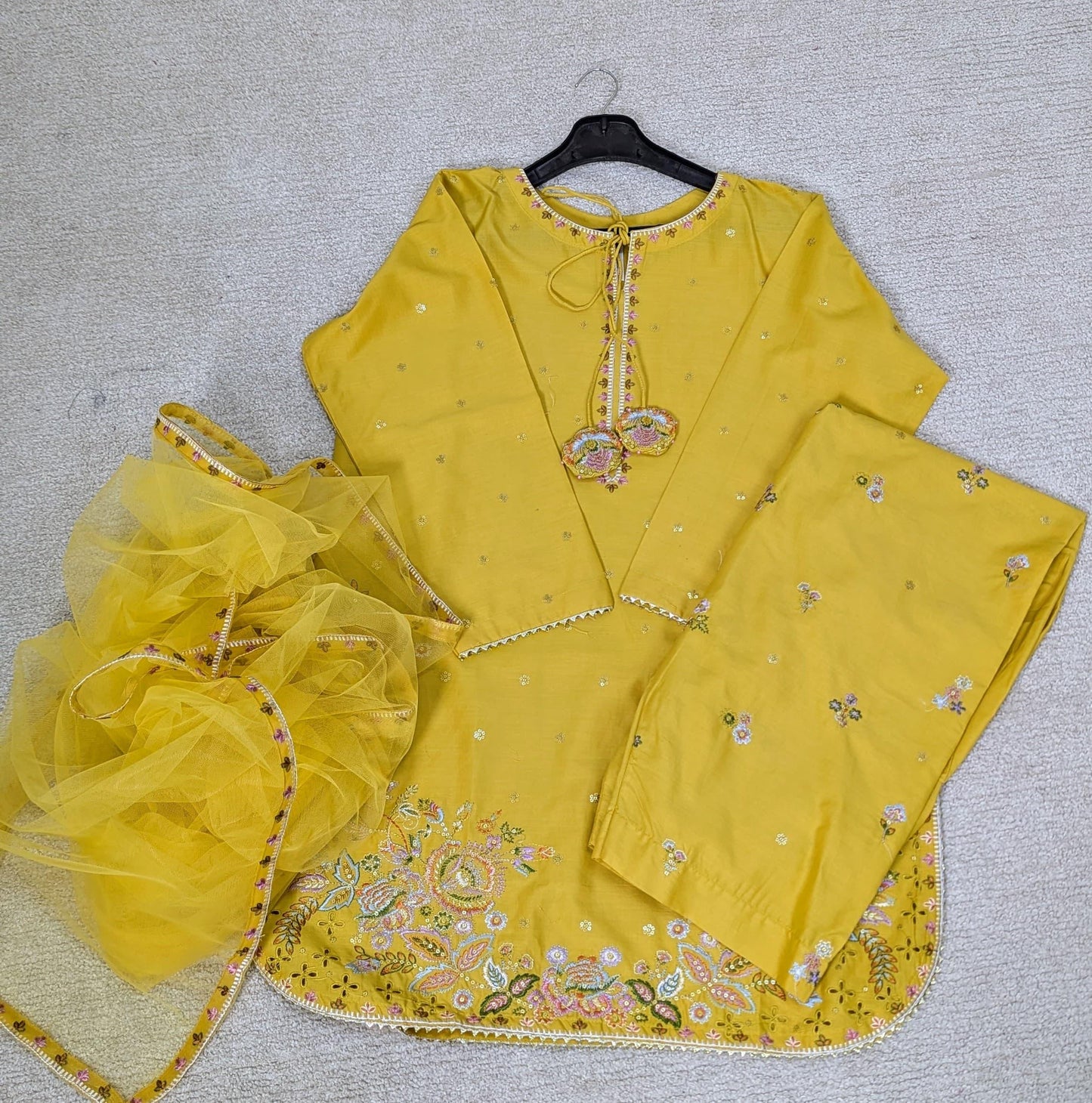 Amna Khurram Saima-Aug04 Yellow Ready to wear