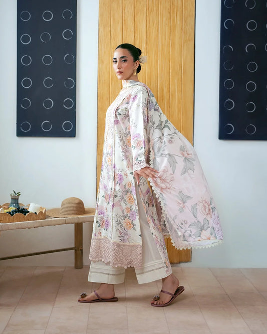 Sariya – Embroidered Dobby Lawn 3-Piece Suit (stitch)