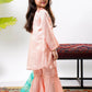 Kids Pink & Multicolor Formal 3 Piece Suit – Viscose Raw Silk (KDD-03282)