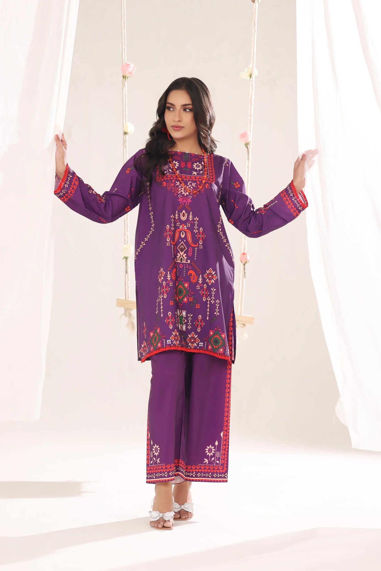 Meyarah Printed Sets 3 Piece Stitched Suit (Zahel)