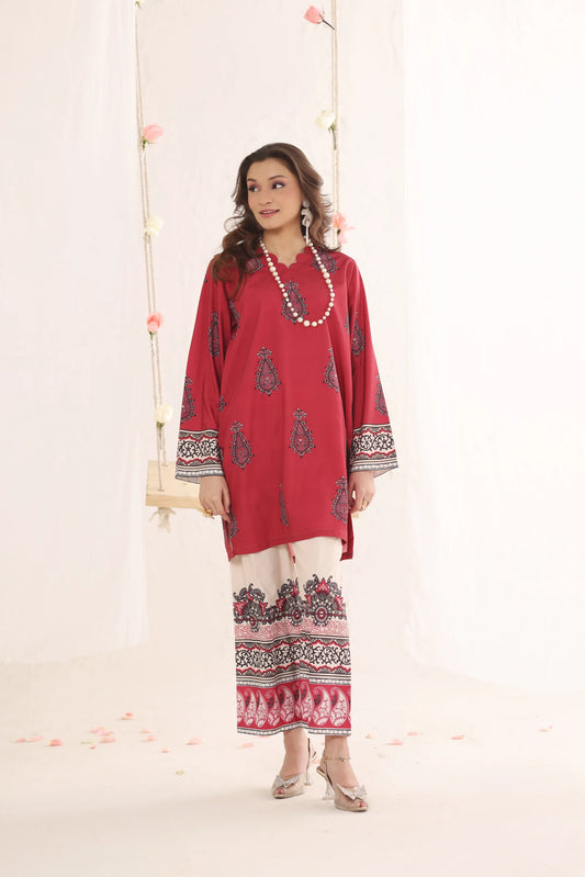 Meyarah Printed Sets 3 Piece Stitched Suit (Zahara)