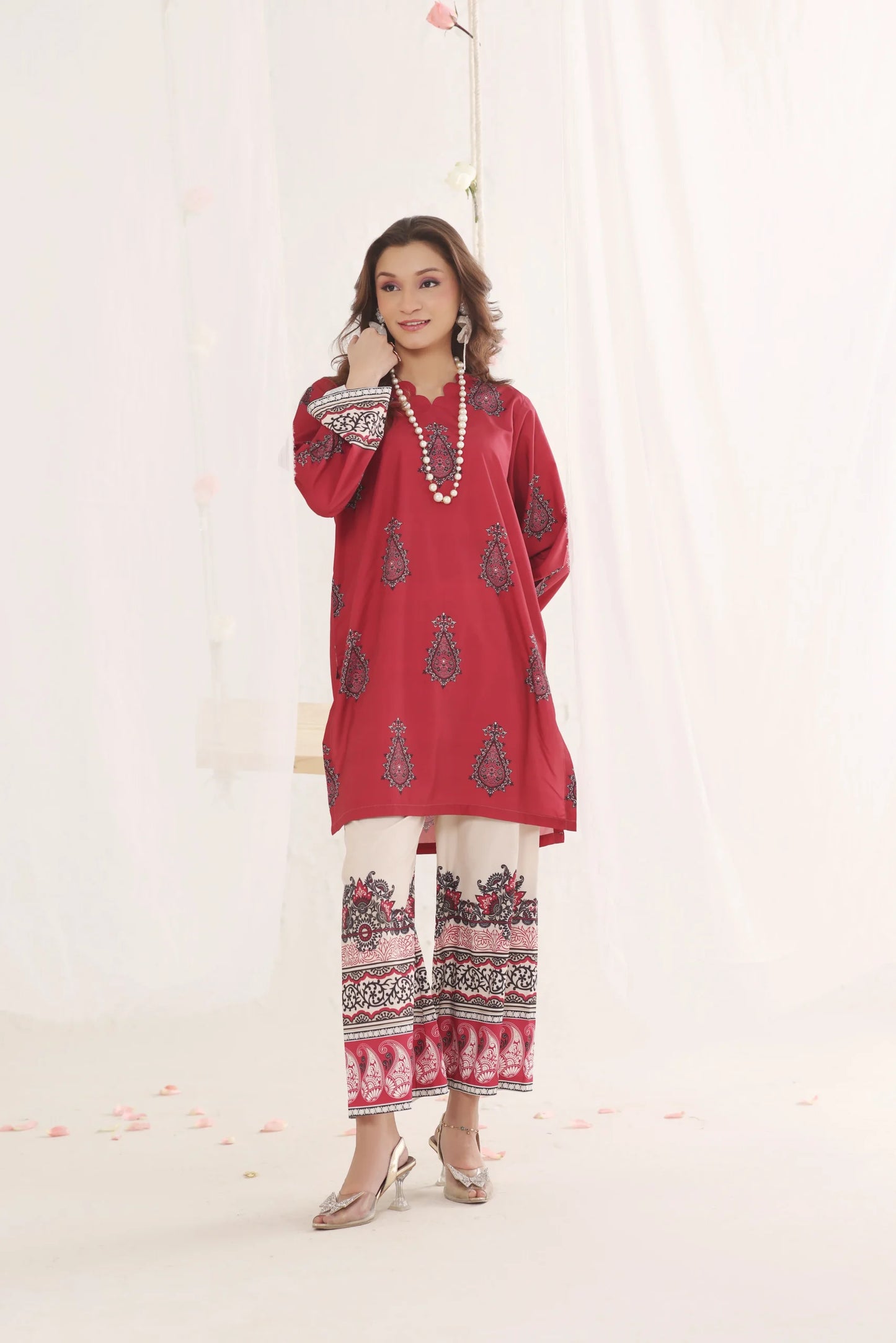 Meyarah Printed Sets 3 Piece Stitched Suit (Zahara)