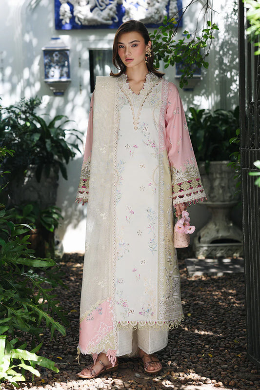 QLINE by QALAMKAR – AYLIN | Digital Printed Chikankari Embroidered Lawn Unstitched 3-Piece Suit