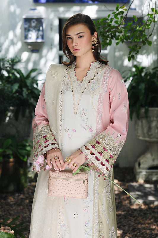 QLINE by QALAMKAR – AYLIN | Digital Printed Chikankari Embroidered Lawn Unstitched 3-Piece Suit