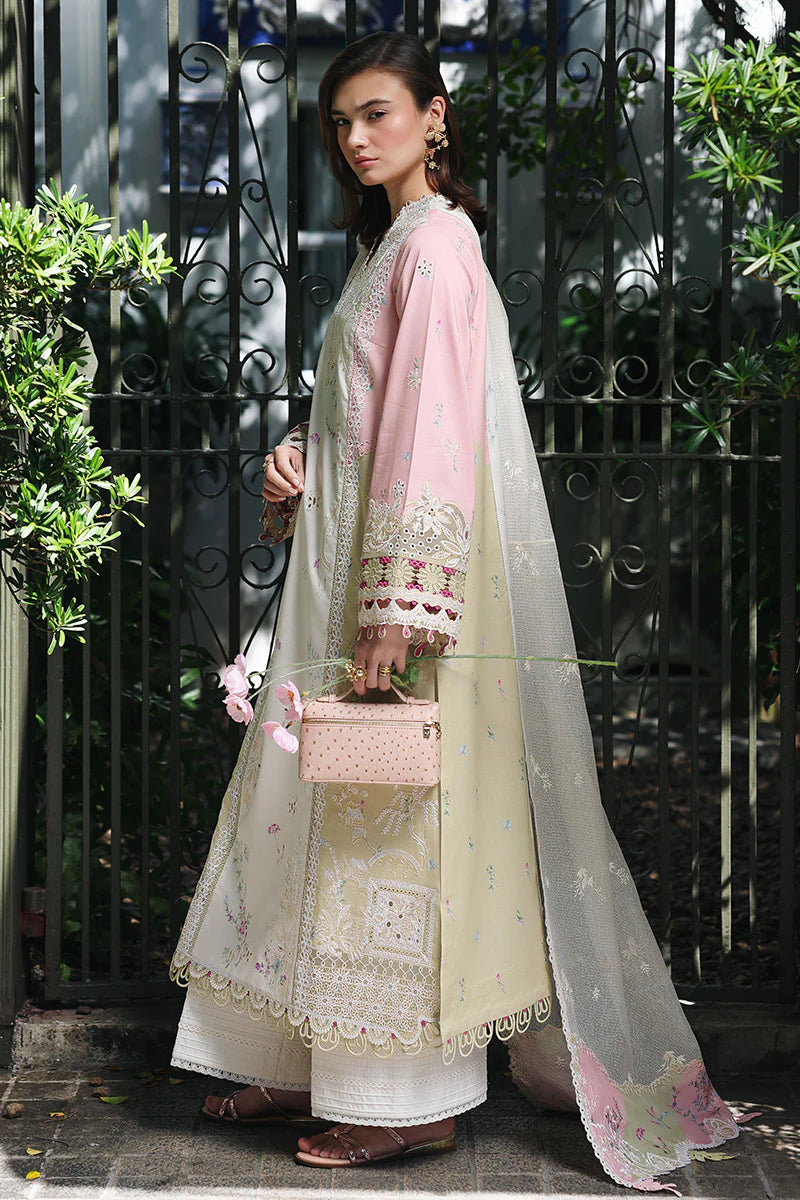 QLINE by QALAMKAR – AYLIN | Digital Printed Chikankari Embroidered Lawn Unstitched 3-Piece Suit