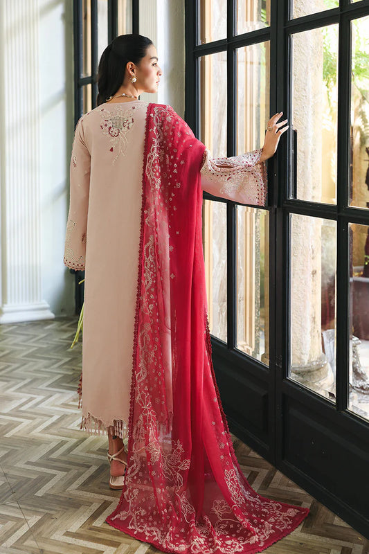 QLINE by QALAMKAR – REYNA | Chikankari Embroidered Lawn Unstitched 3-Piece Suit