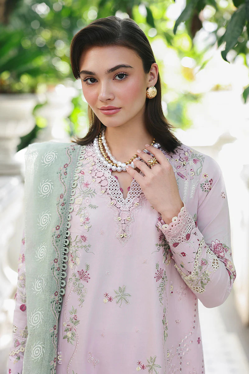 QLINE by QALAMKAR – INAYA | Chikankari & Digital Printed Lawn Unstitched 3-Piece Suit