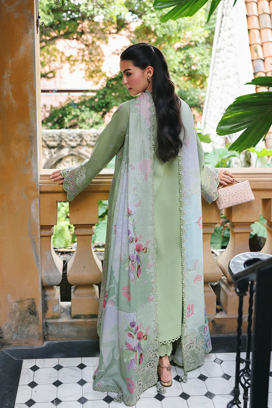 QLINE by QALAMKAR – RIVAH | Chikankari Embroidered Lawn Unstitched 3-Piece Suit