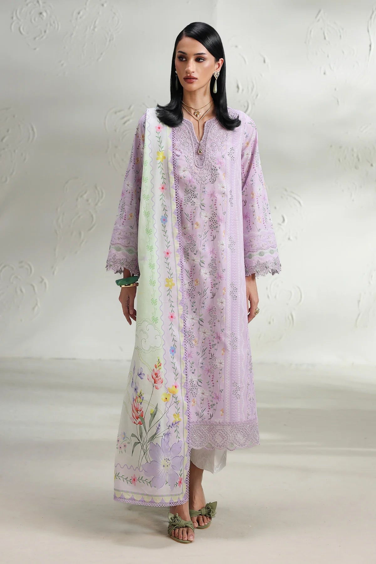 Qalamkar Qprints Digital Printed Unstitched 3 Piece Suit (Elsie)