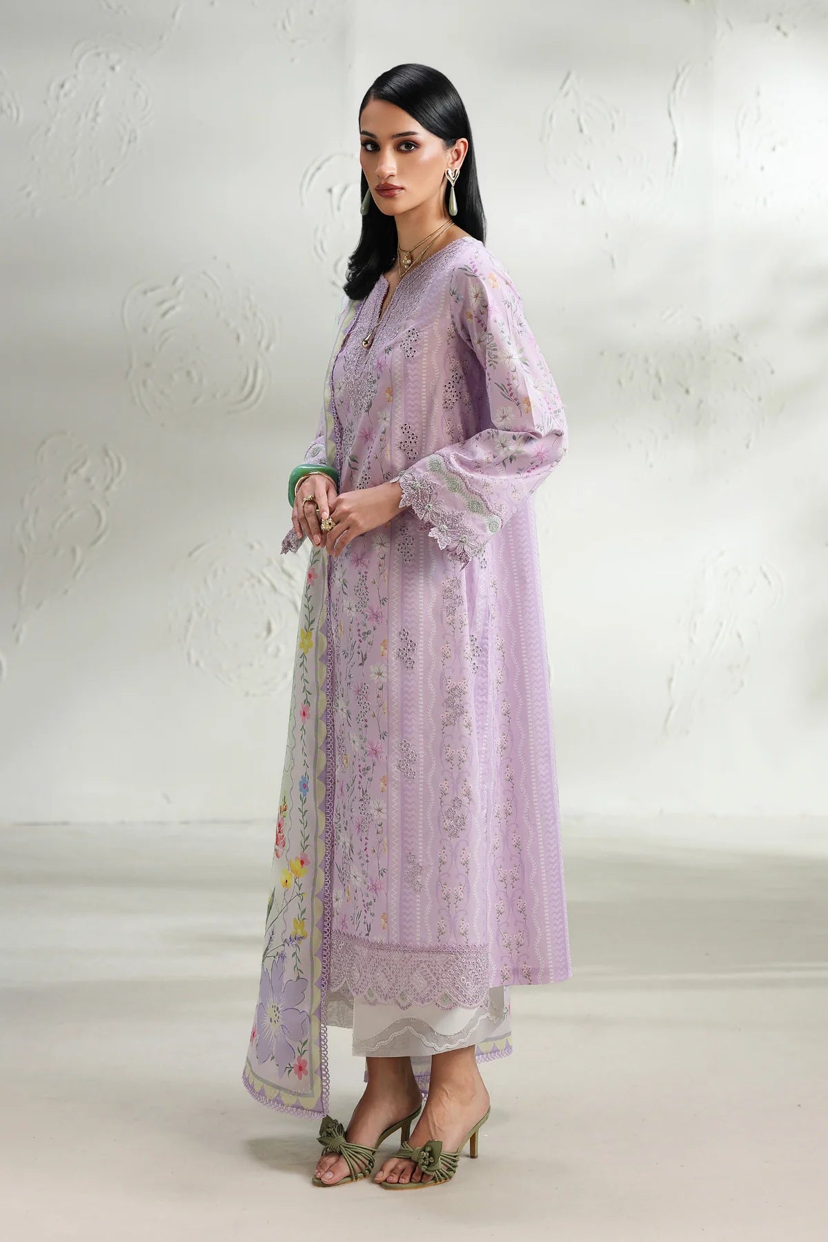 Qalamkar Qprints Digital Printed Unstitched 3 Piece Suit (Elsie)