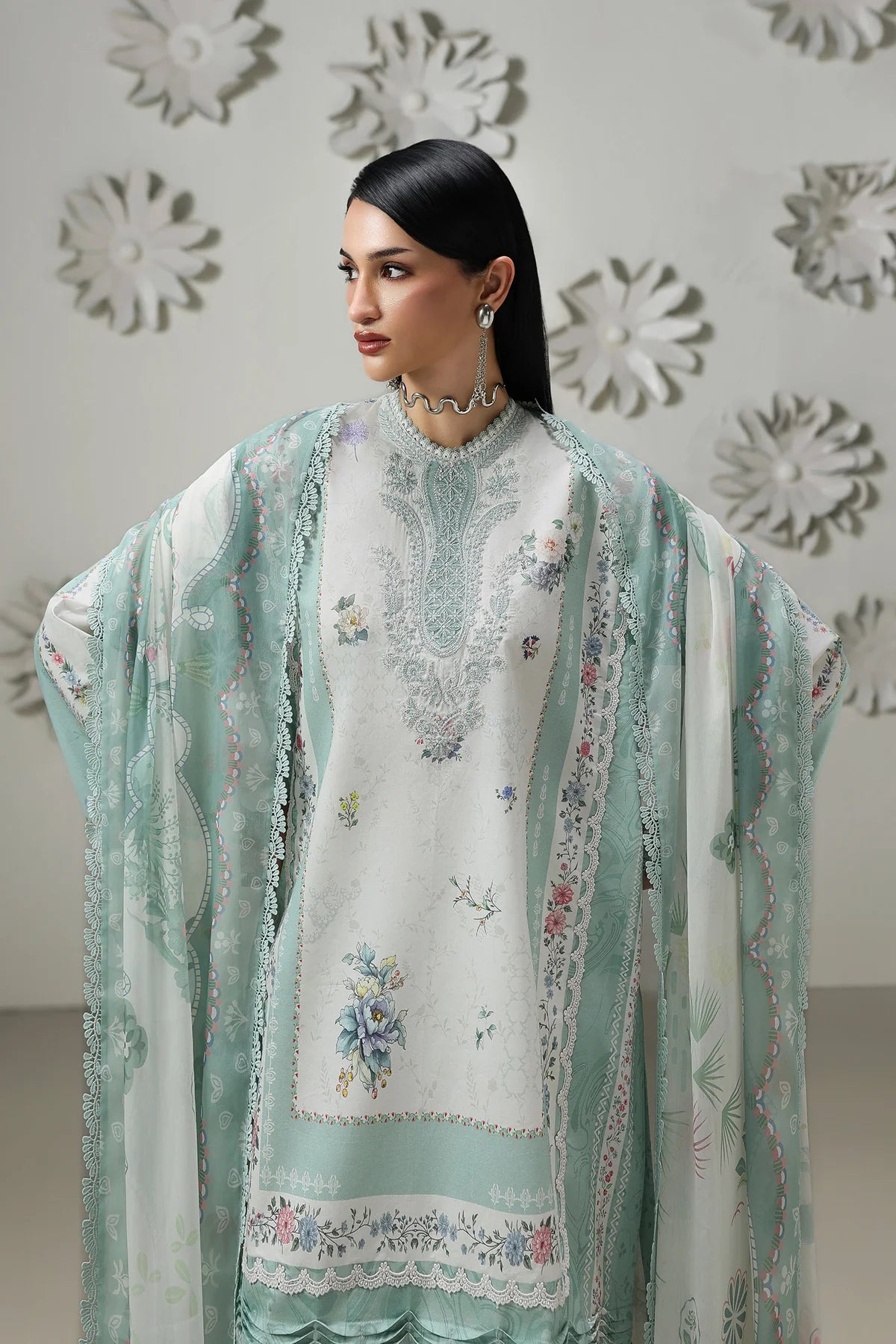 Qalamkar Qprints Digital Printed Unstitched 3 Piece Suit (Rasha)