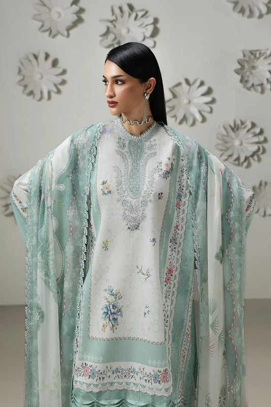 Qalamkar Qprints Digital Printed stitched 3 Piece Suit (Rasha)