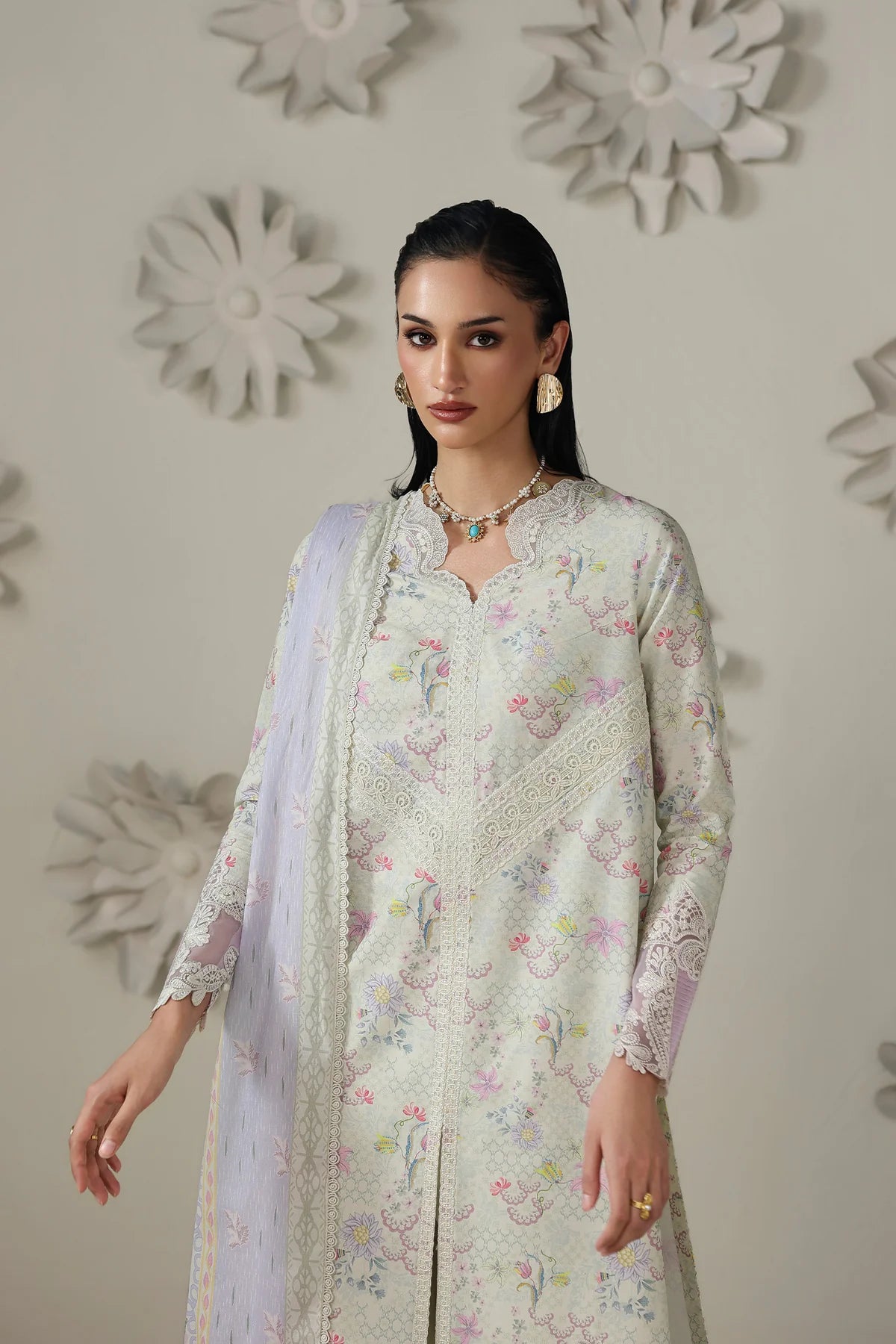 Qalamkar Qprints Digital Printed Unstitched 3 Piece Suit (Ameena)