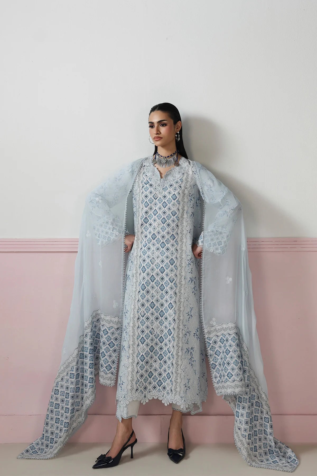 Qalamkar Qprints Digital Printed Unstitched 3 Piece Suit (Aline)