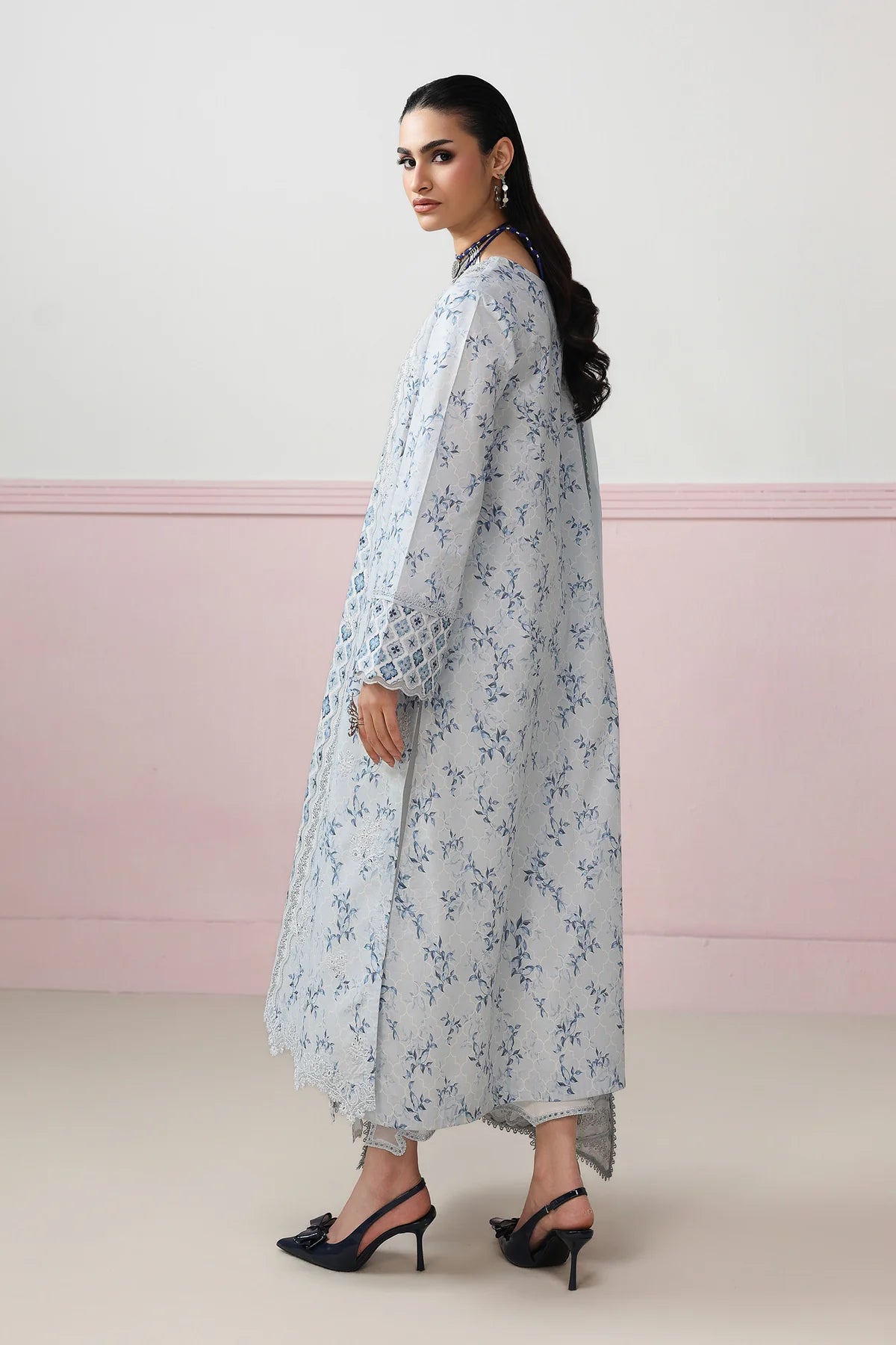 Qalamkar Qprints Digital Printed Unstitched 3 Piece Suit (Aline)