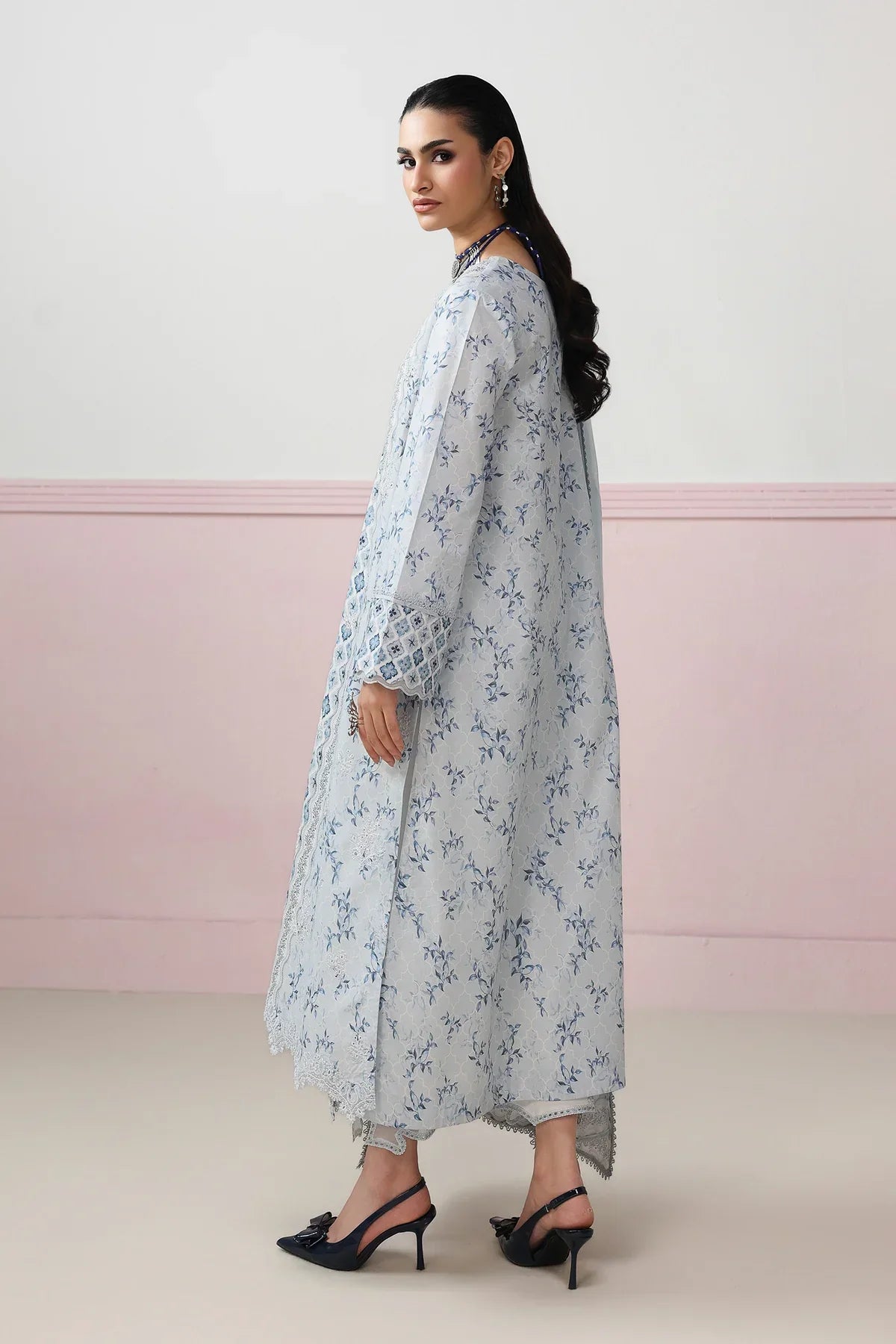 Qalamkar Qprints Digital Printed Unstitched 3 Piece Suit (Aline)