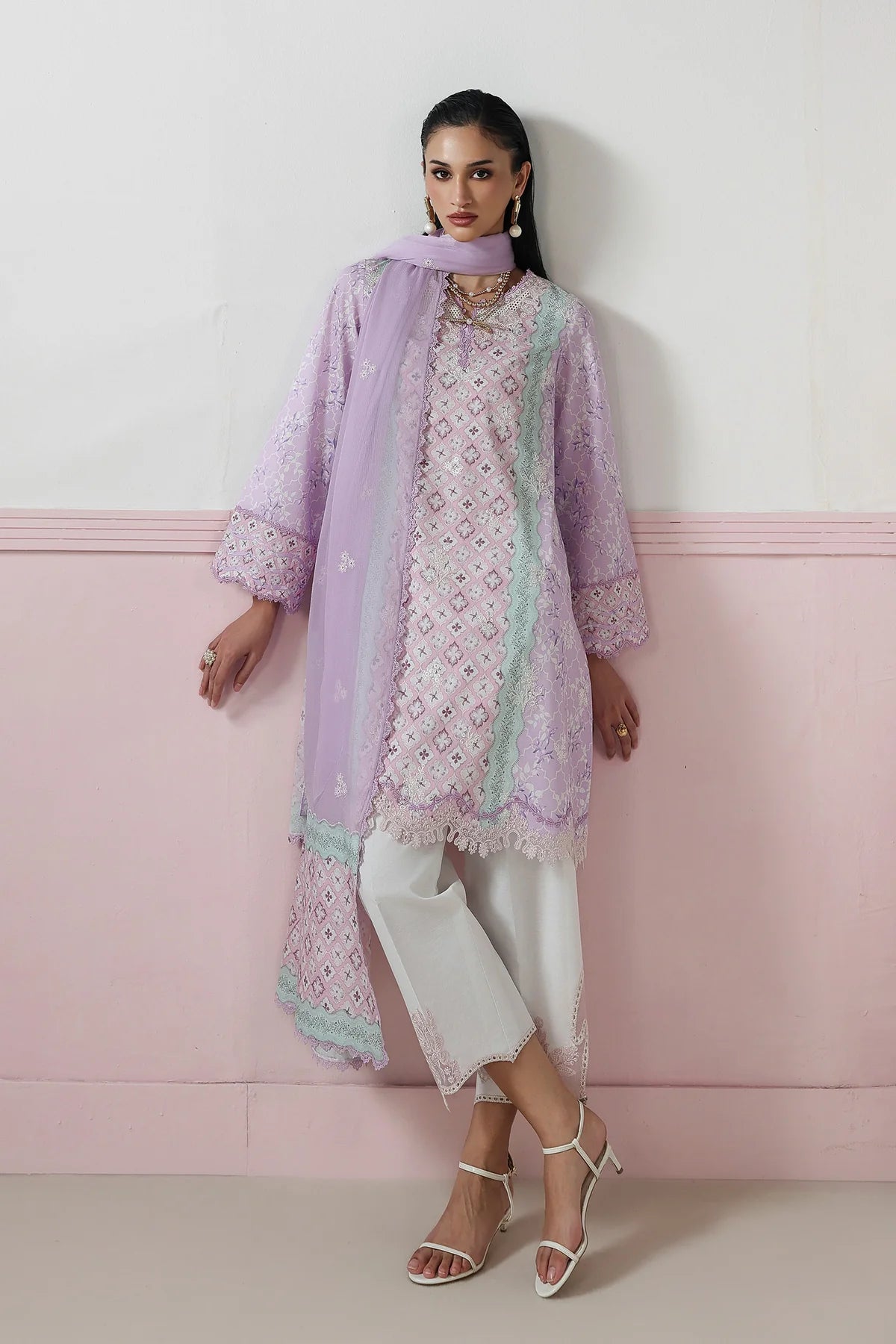 Qalamkar Qprints Digital Printed Unstitched 3 Piece Suit (Josee)