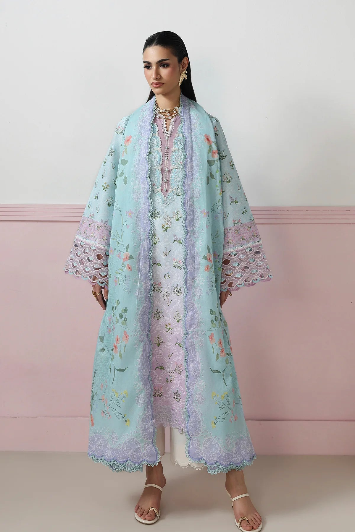 Qalamkar Qprints Digital Printed Unstitched 3 Piece Suit (Arden)