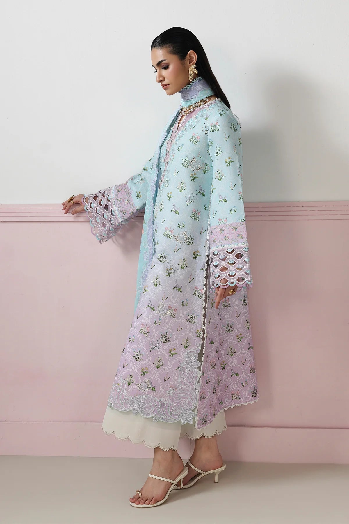 Qalamkar Qprints Digital Printed Unstitched 3 Piece Suit (Arden)
