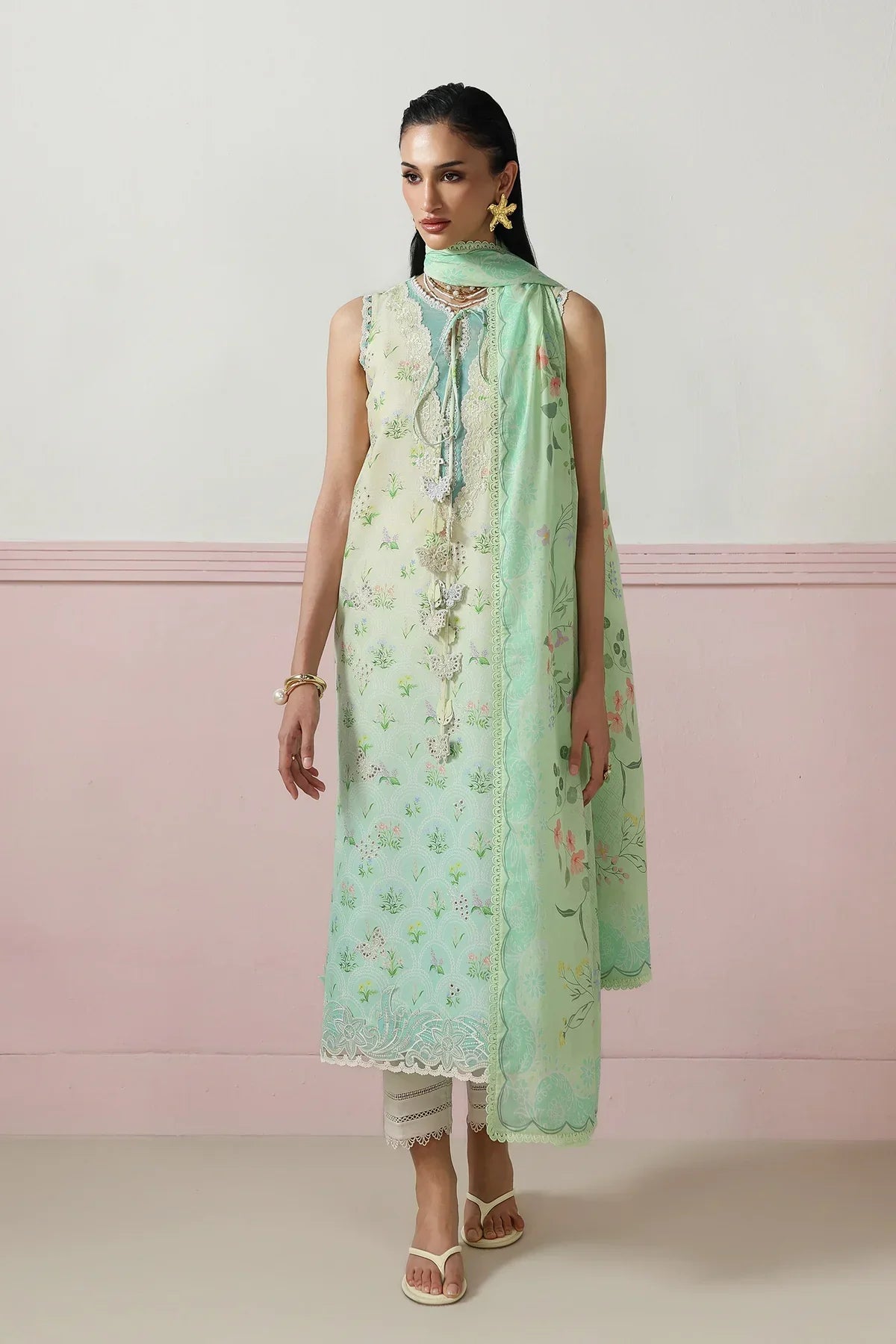 Qalamkar Qprints Digital Printed Unstitched 3 Piece Suit (Della)