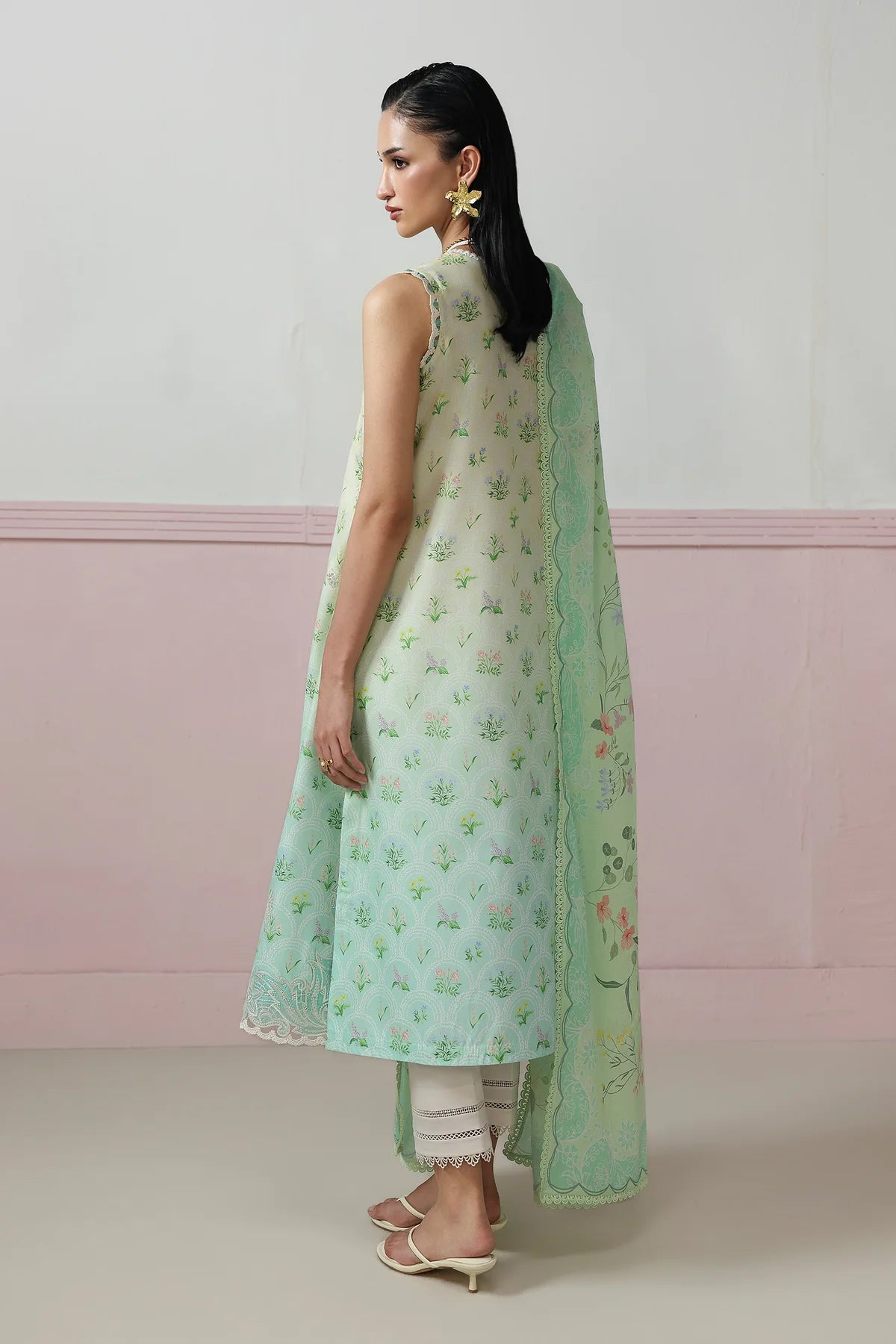 Qalamkar Qprints Digital Printed Unstitched 3 Piece Suit (Della)