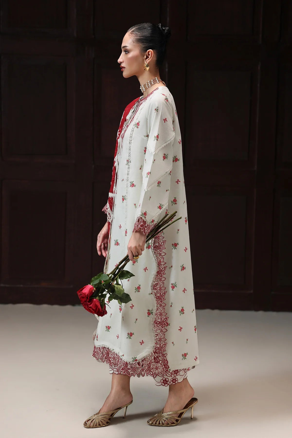 Qalamkar Qprints Digital Printed Unstitched 3 Piece Suit (Hania)