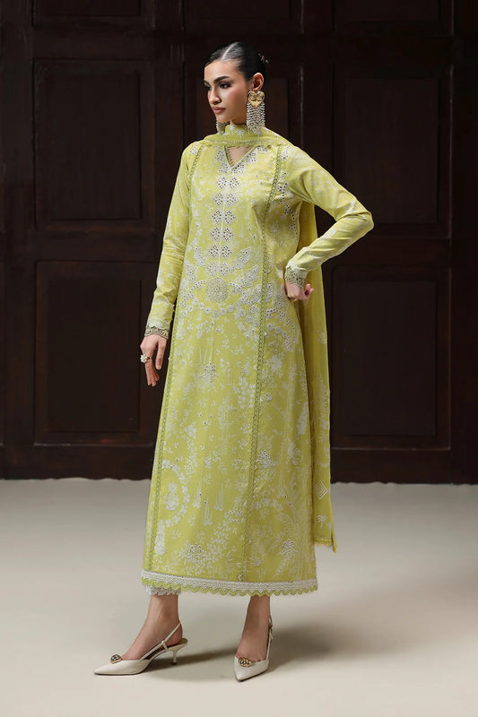 Qalamkar Qprints Digital Printed Unstitched 3 Piece Suit (Zohra)