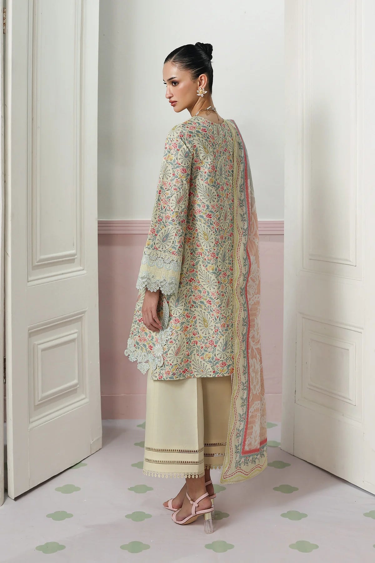 Qalamkar Qprints Digital Printed Stitched 3 Piece Suit (Zayra)