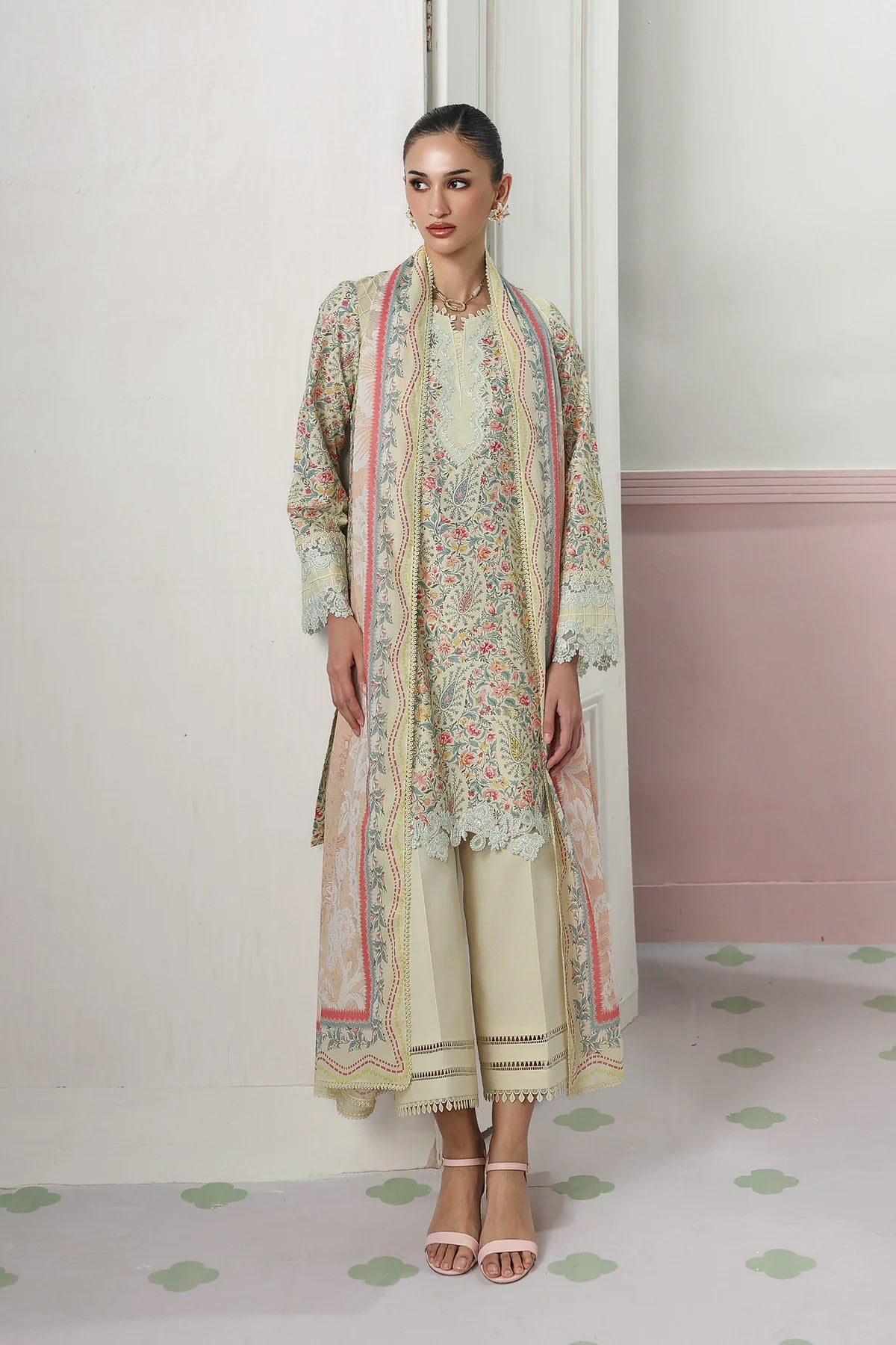 Qalamkar Qprints Digital Printed Unstitched 3 Piece Suit (Zayra)
