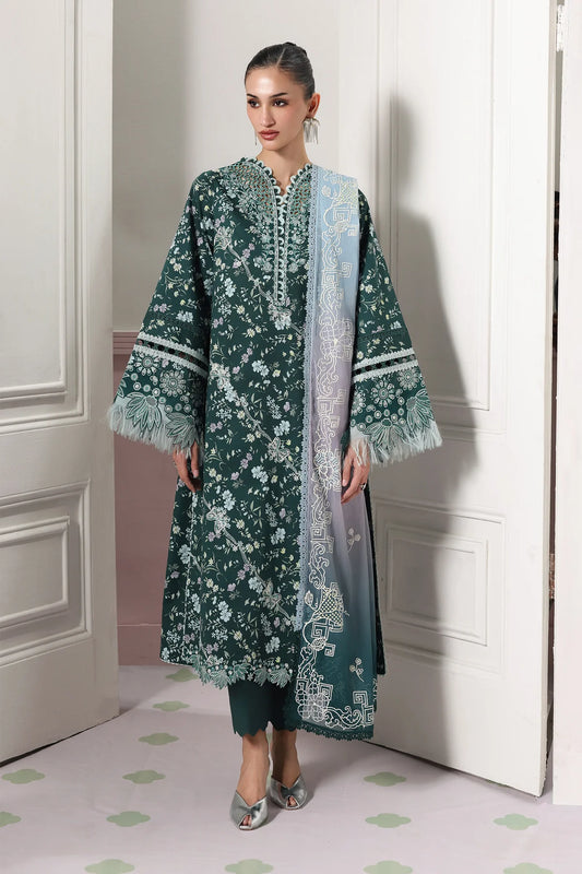 Qalamkar Qprints Digital Printed Unstitched 3 Piece Suit (Diane)