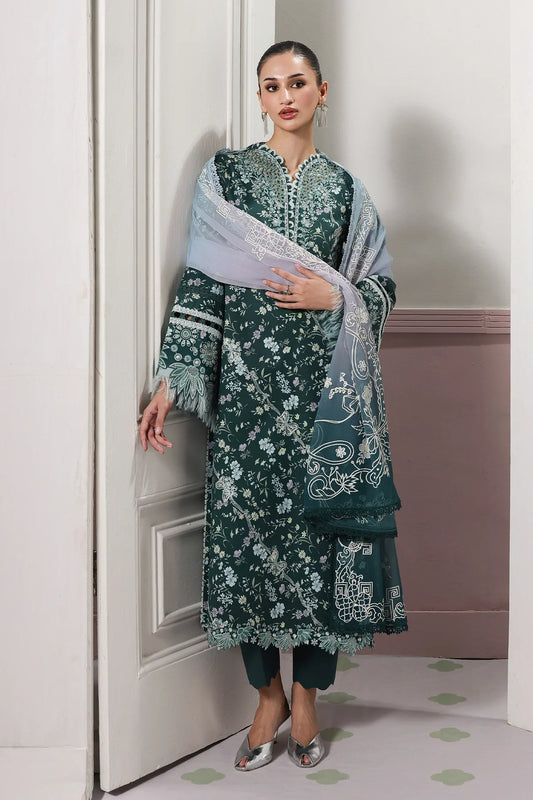 Qalamkar Qprints Digital Printed Unstitched 3 Piece Suit (Diane)
