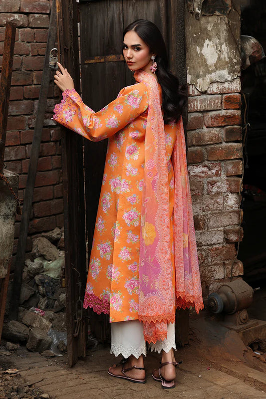 NISSA Floral Symphony – Embroidered & Printed Lawn Suit by Rajbari (Unstitched) 04