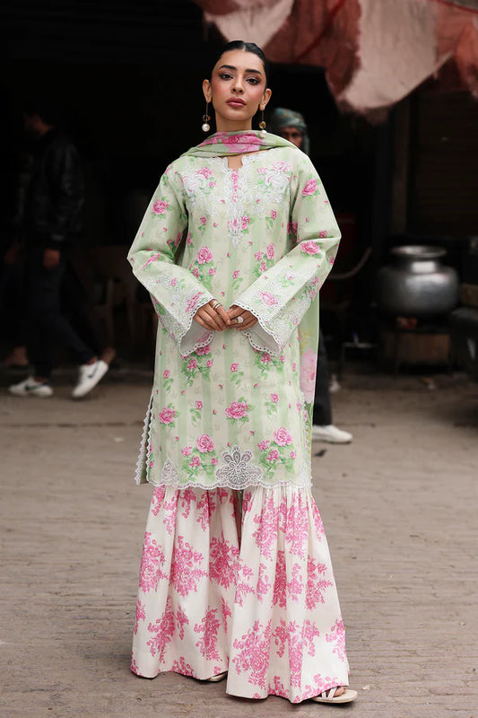 NISSA Floral Symphony – Embroidered & Printed Lawn Suit by Rajbari (Unstitched) 08