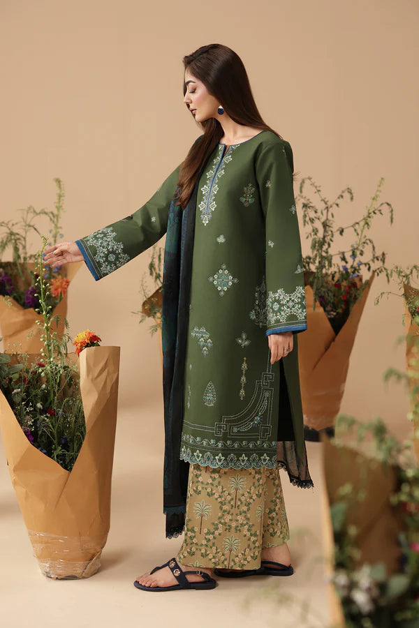RajBari Jahaan Embroidered Lawn 3 Piece Unstitched Suit (07)