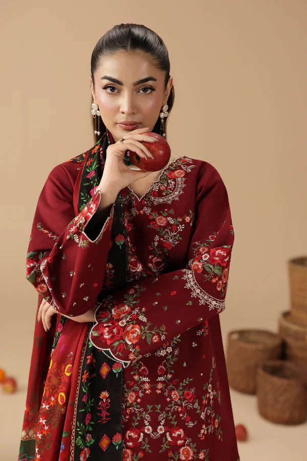 RajBari Jahaan Embroidered Lawn 3 Piece Unstitched Suit (06)