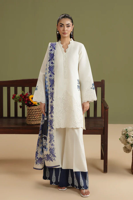 RajBari Jahaan Embroidered Lawn 3 Piece Unstitched Suit (05)