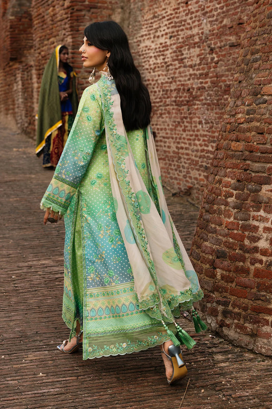 Charizma Chunri-Embroidered Printed Lawn Unstitched Suit with Chiffon Dupatta (CHN6-07)