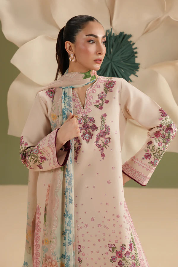 RajBari Jahaan Embroidered Lawn 3 Piece Unstitched Suit (08)