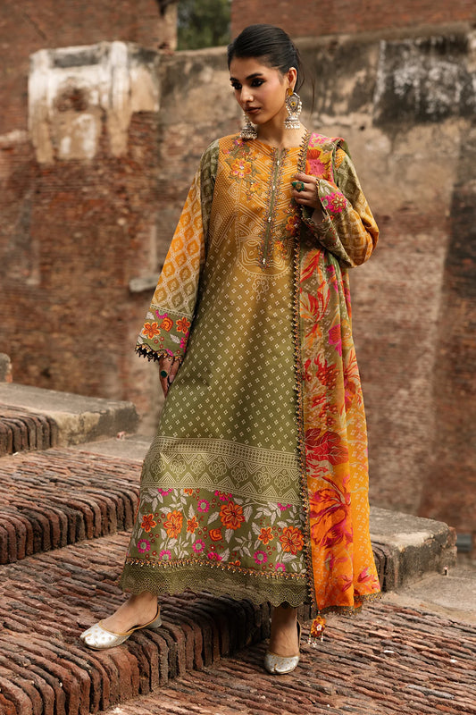 Charizma Chunri-Embroidered Printed Lawn Unstitched Suit with Chiffon Dupatta (CHN6-05)