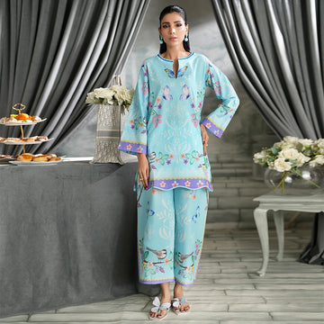 REGALIA Lawn RTW Printed Co-Ord Set – 2 Piece | CB1-2