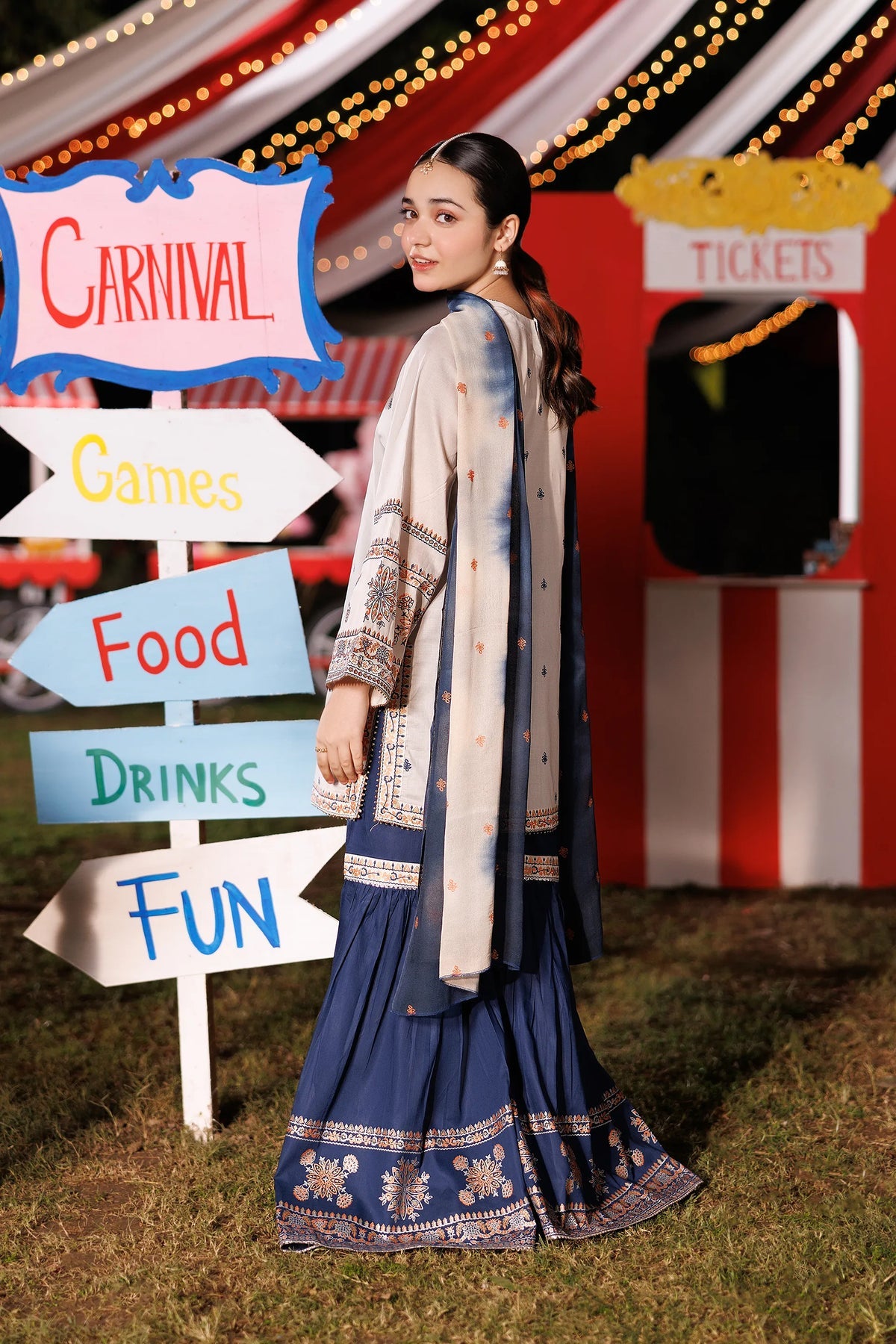Garnet Embroidered Lawn Stitched 3 Piece Suit (Tinkle Toes) | Summer Collection 2026