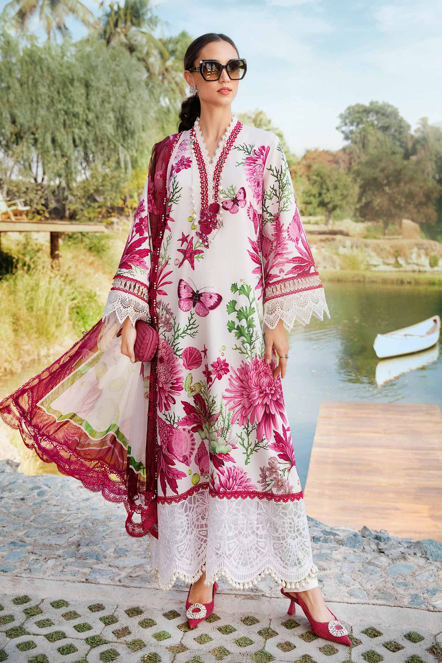Maria B Mprint 10A Lawn Collection 25'
